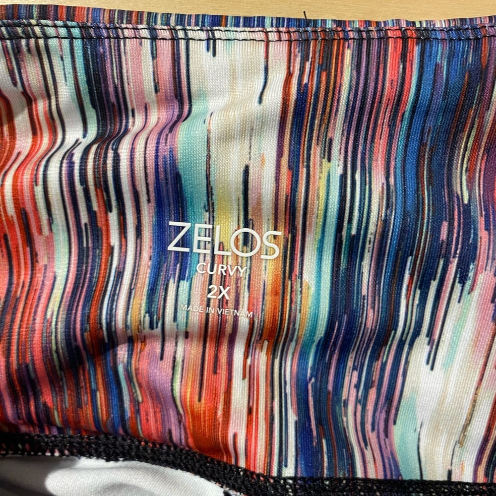Zelos Curvy Colorful Leggings 2X (MQ) - Picture 5 of 8
